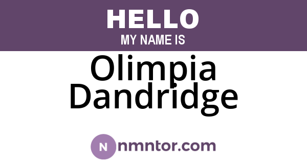Olimpia Dandridge