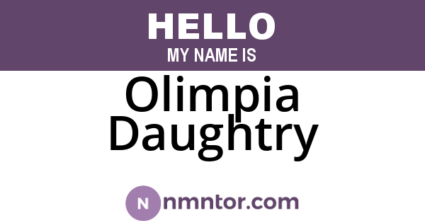 Olimpia Daughtry