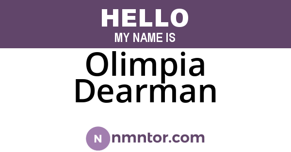 Olimpia Dearman