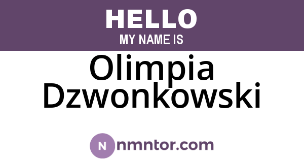 Olimpia Dzwonkowski