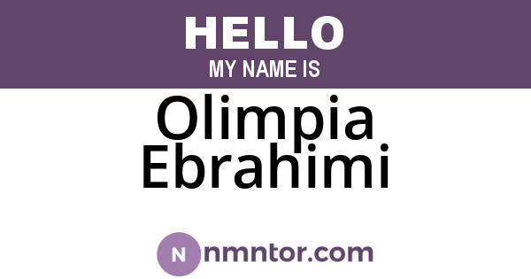 Olimpia Ebrahimi