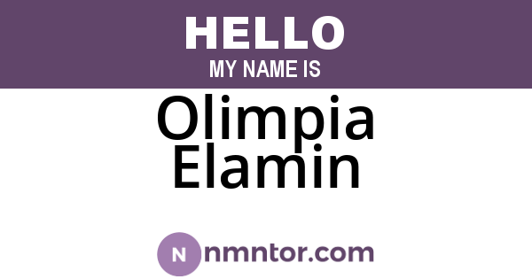 Olimpia Elamin