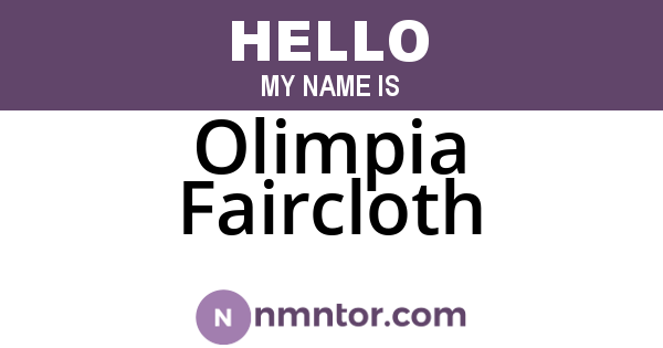 Olimpia Faircloth