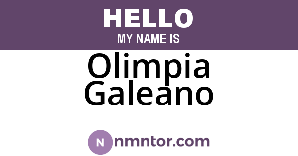 Olimpia Galeano