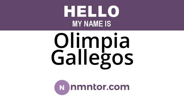 Olimpia Gallegos