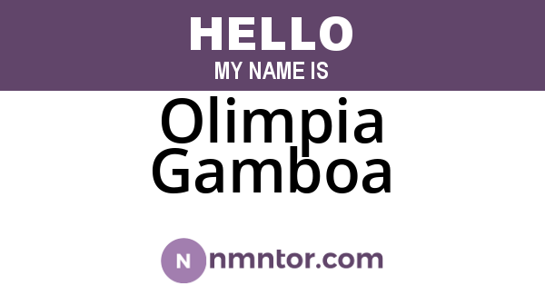 Olimpia Gamboa