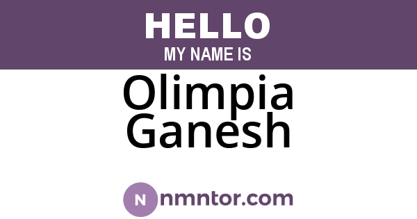 Olimpia Ganesh