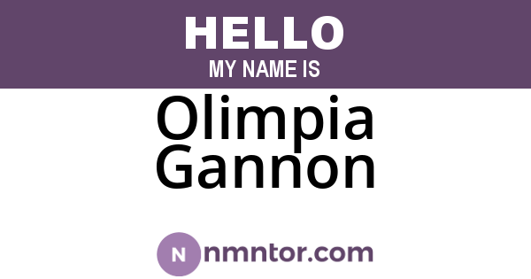 Olimpia Gannon