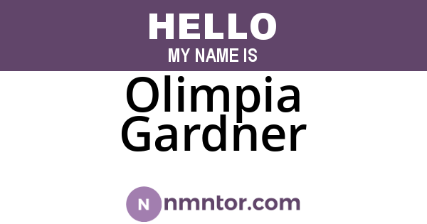 Olimpia Gardner
