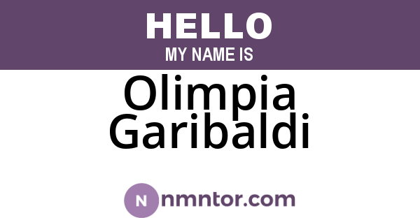 Olimpia Garibaldi