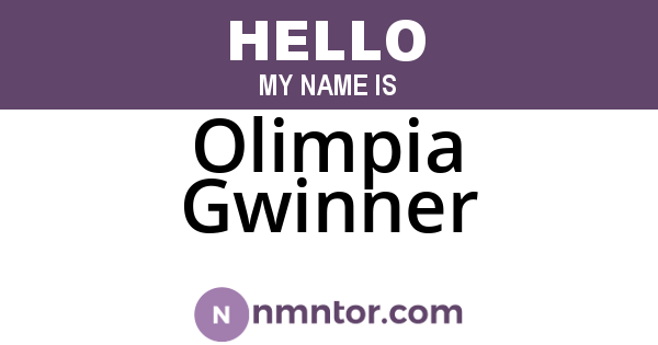 Olimpia Gwinner