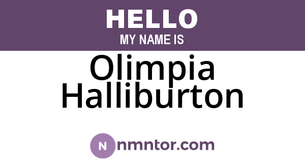 Olimpia Halliburton