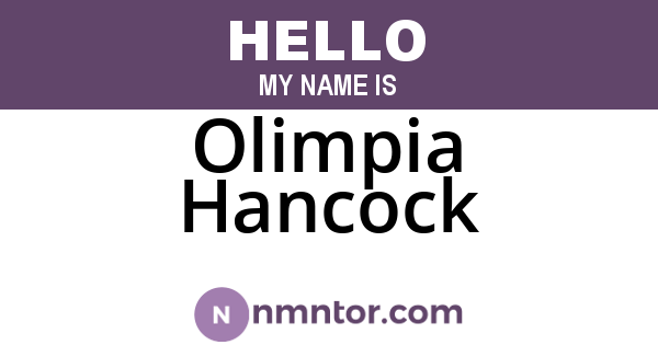 Olimpia Hancock