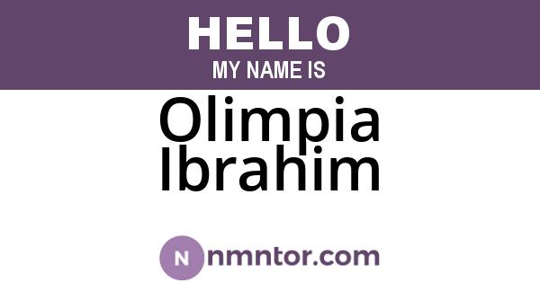 Olimpia Ibrahim