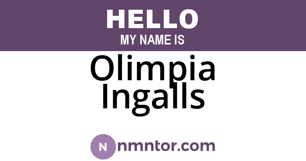 Olimpia Ingalls