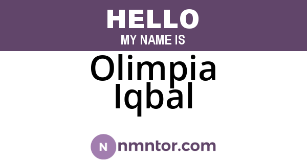 Olimpia Iqbal