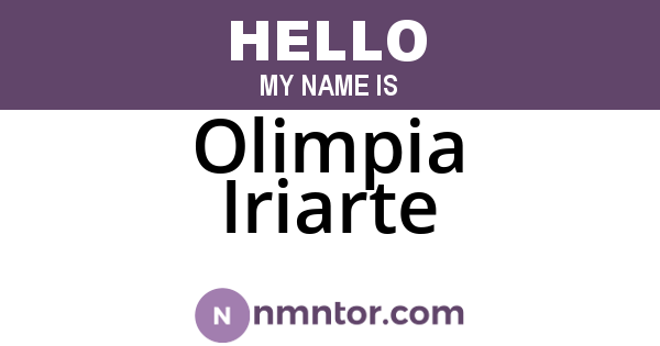 Olimpia Iriarte
