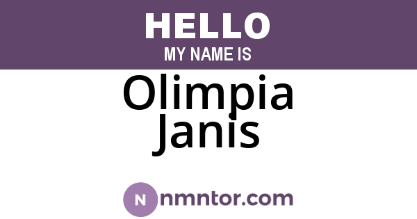 Olimpia Janis