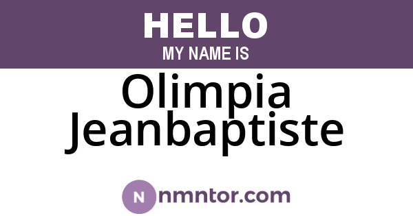 Olimpia Jeanbaptiste