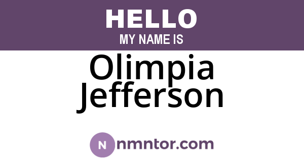 Olimpia Jefferson