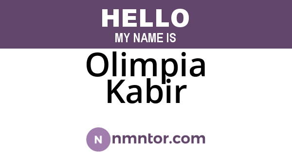 Olimpia Kabir