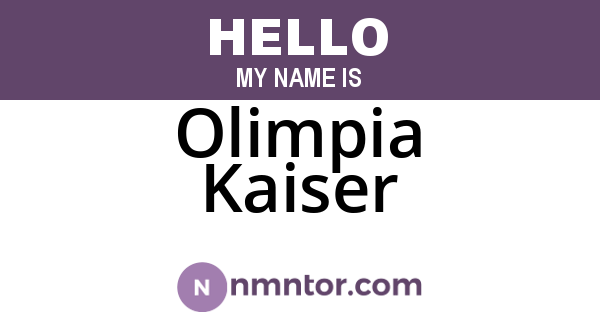 Olimpia Kaiser