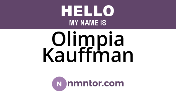 Olimpia Kauffman