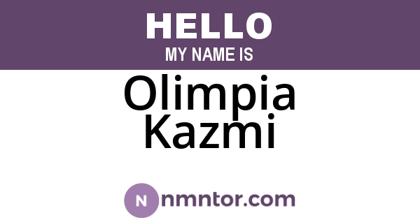 Olimpia Kazmi