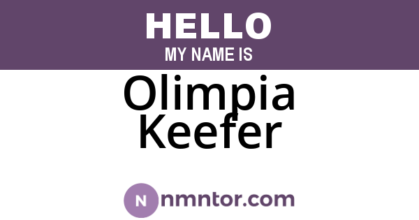 Olimpia Keefer