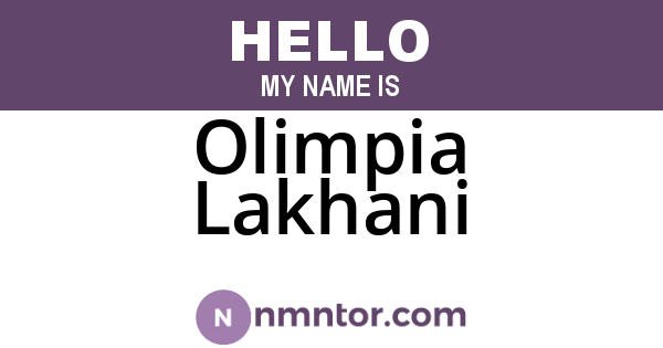 Olimpia Lakhani