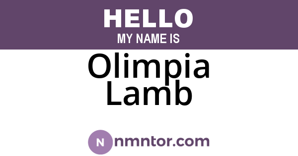 Olimpia Lamb