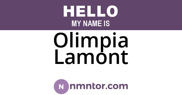 Olimpia Lamont