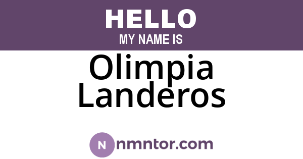 Olimpia Landeros