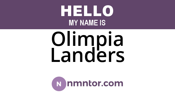 Olimpia Landers