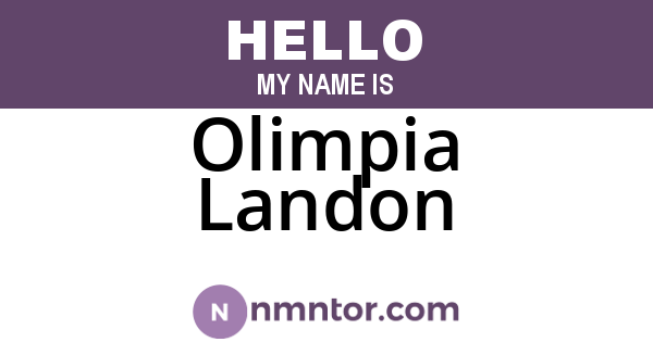 Olimpia Landon