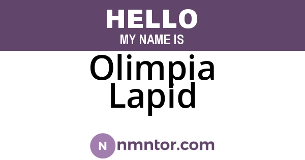 Olimpia Lapid