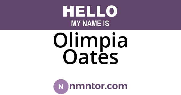 Olimpia Oates