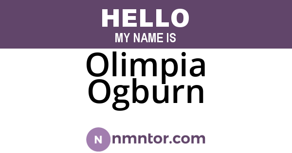 Olimpia Ogburn
