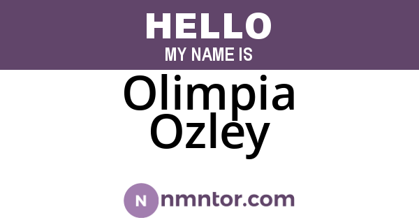 Olimpia Ozley