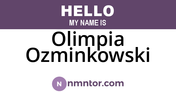 Olimpia Ozminkowski