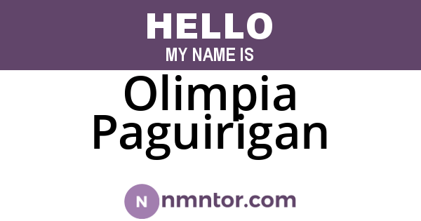 Olimpia Paguirigan
