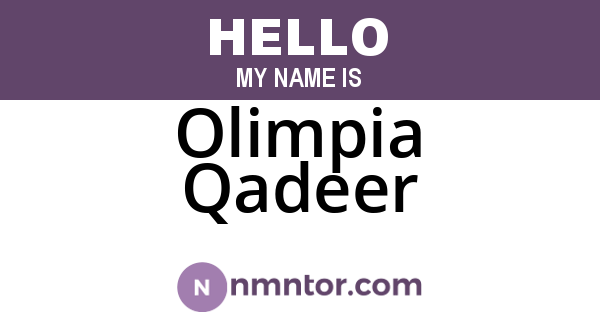 Olimpia Qadeer