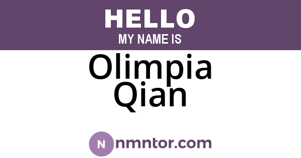 Olimpia Qian
