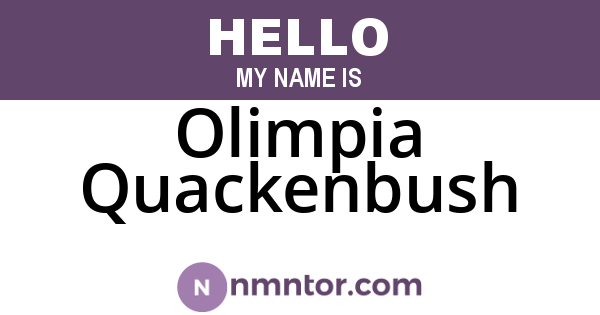 Olimpia Quackenbush