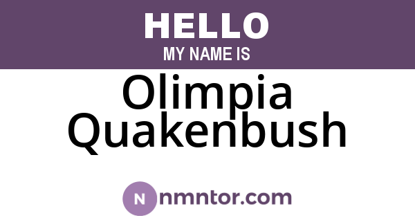 Olimpia Quakenbush