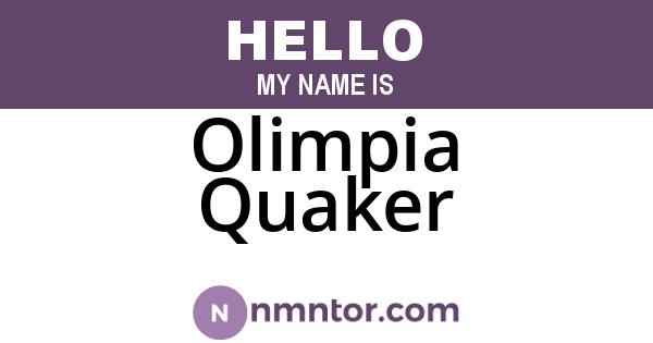 Olimpia Quaker