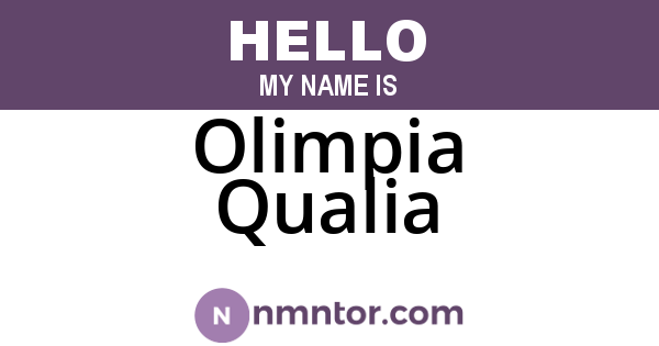 Olimpia Qualia