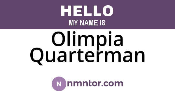 Olimpia Quarterman