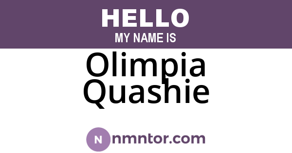 Olimpia Quashie