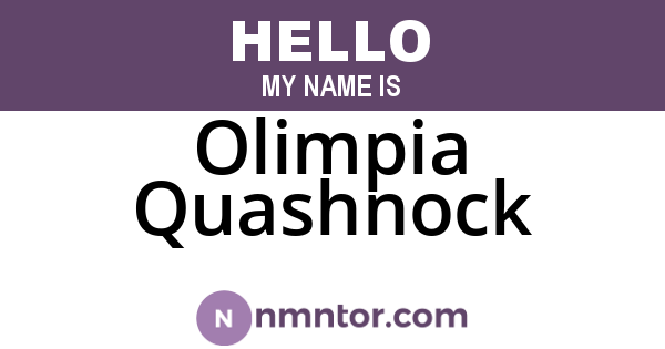 Olimpia Quashnock